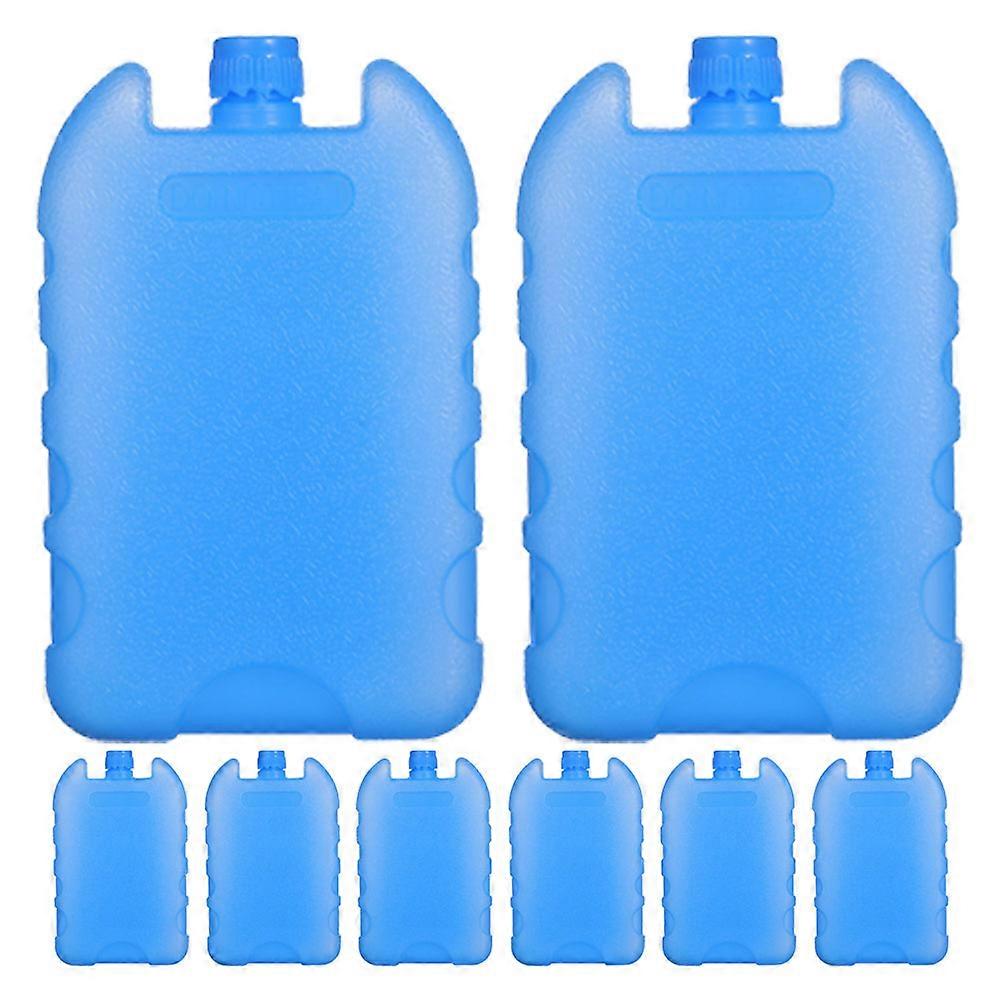 Blue Reusable Small Ice Pack for Storage 8 Pieces Proper Size PE Material