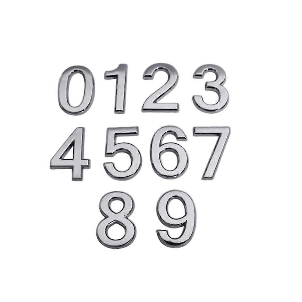 Functional Number Stickers, Adhesive Properties for Elegant Door Markers