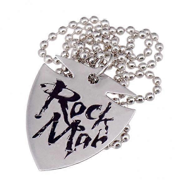 3-7pack Gitarr Plektrum Bas Klassisk Gitarr Stål Plektrum Halsband Hängsmycke Plock