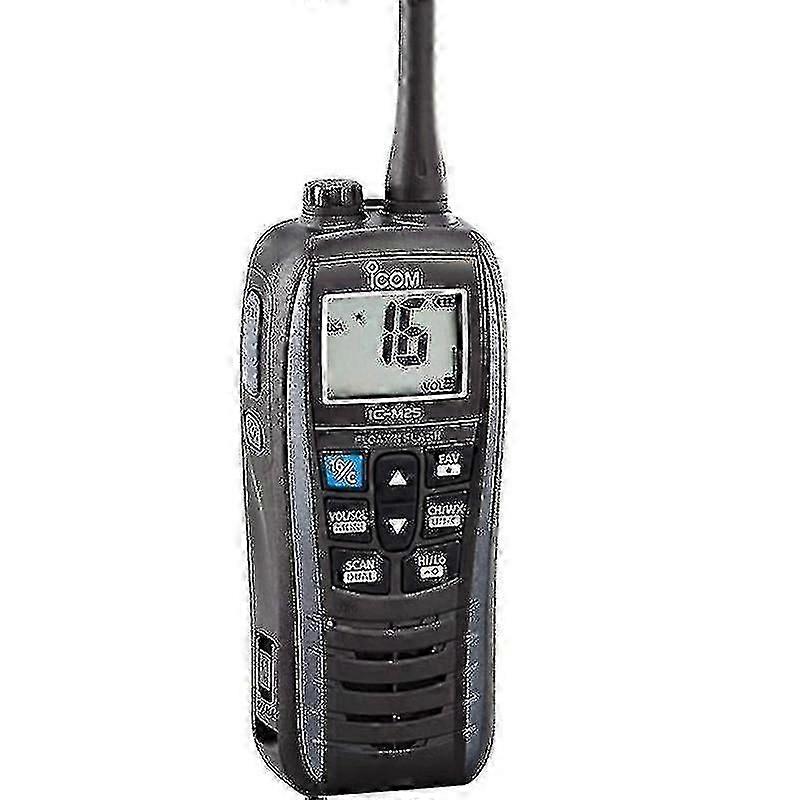 IC-M25 Boat Marine Metallic Gray Lightweight Floating Handheld VHF Radio