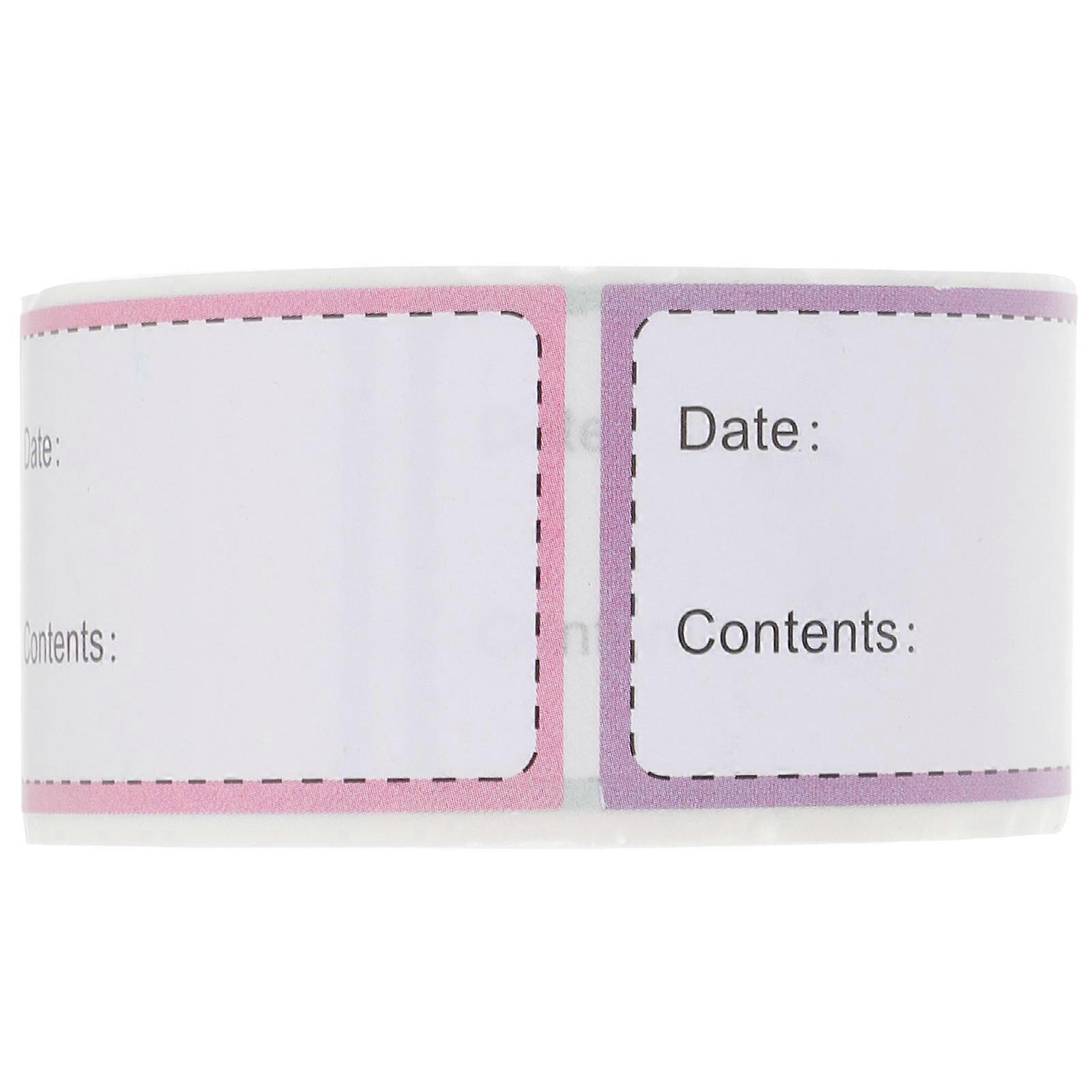 Label Stickers for Food Containers, Reliable Adhesion for Fridge and Freezer