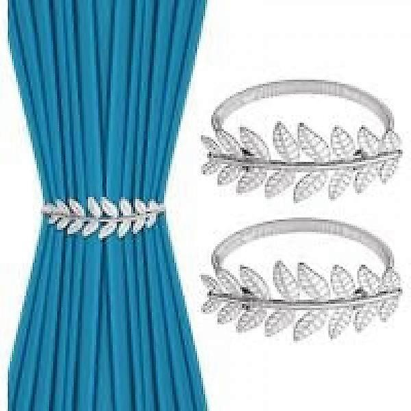 Curtain tassels - Curtain embrasure - Curtain ties - Curtain cord - iron - Silver leaf - adjustable - window decoration accessories - Curtai