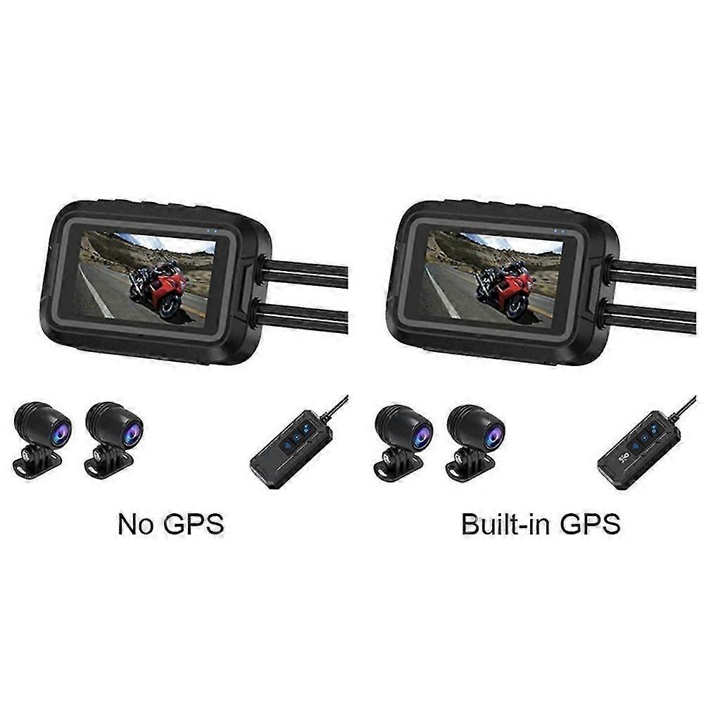 V9 Motorcycle Dashcam WiFi 1080P Front Rear Camera Waterproof Motorcycle Video Recorder Camera with js