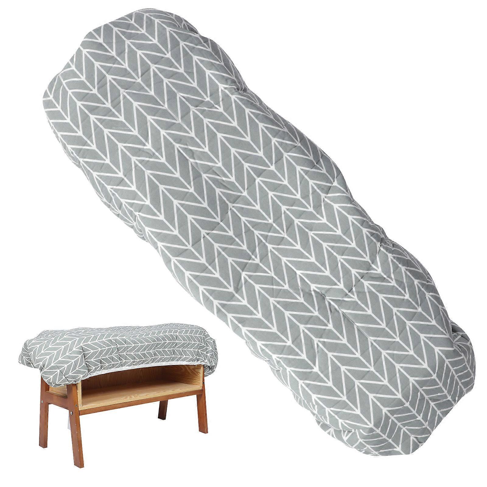 Ironing Board Protector Stain Resistant Cotton Material Rectangular Shape 148x48cm 1Set