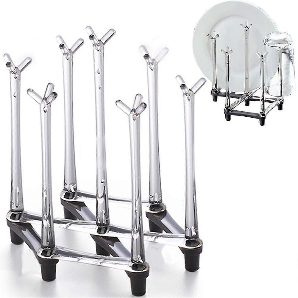 Retractable Cup Drying Rack with NonSlip Bottom for Kitchen