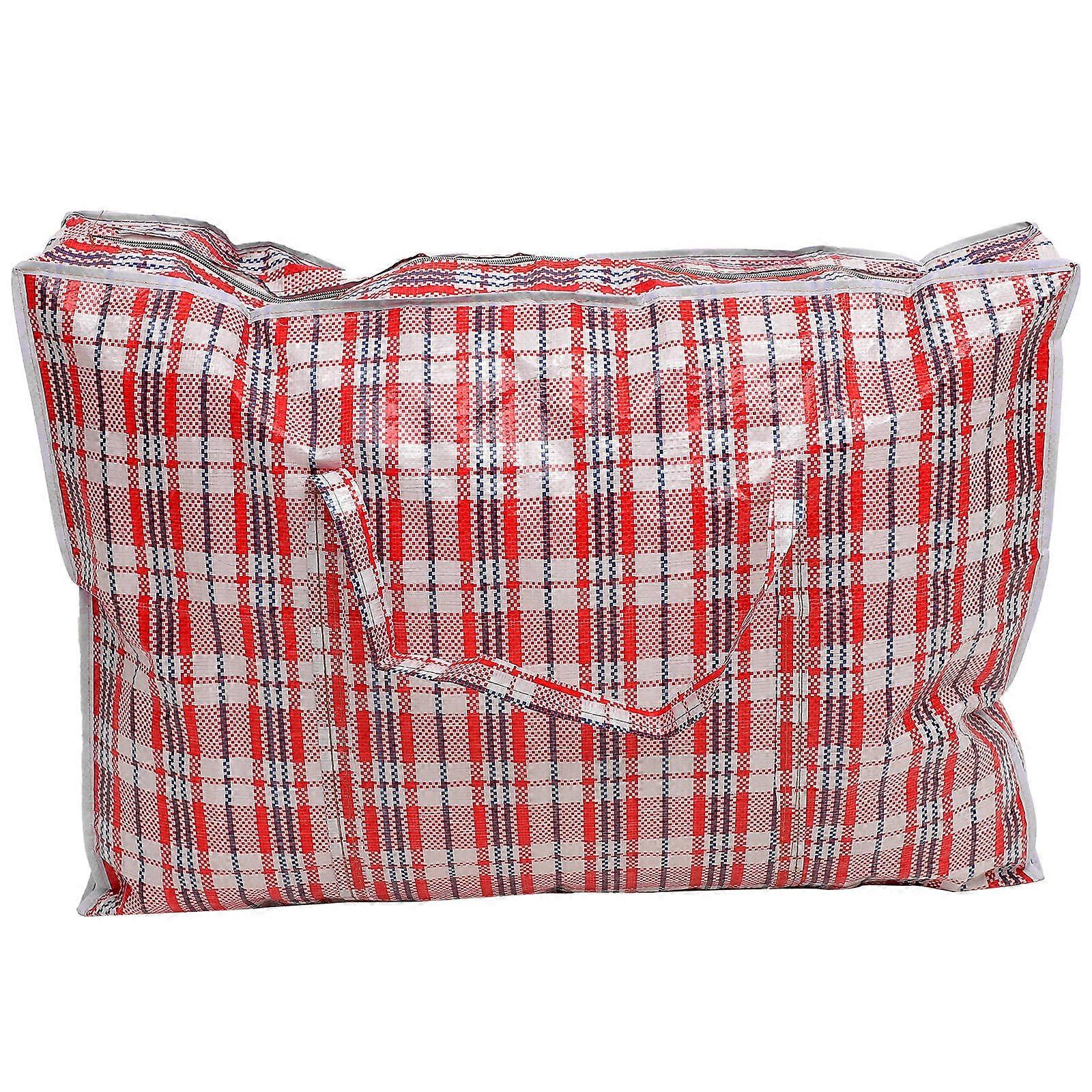 Quilt Container Large Capacity Household Comforter Storage Bag Practical Design For Home Use Red 78X55X14CM 2Pcs