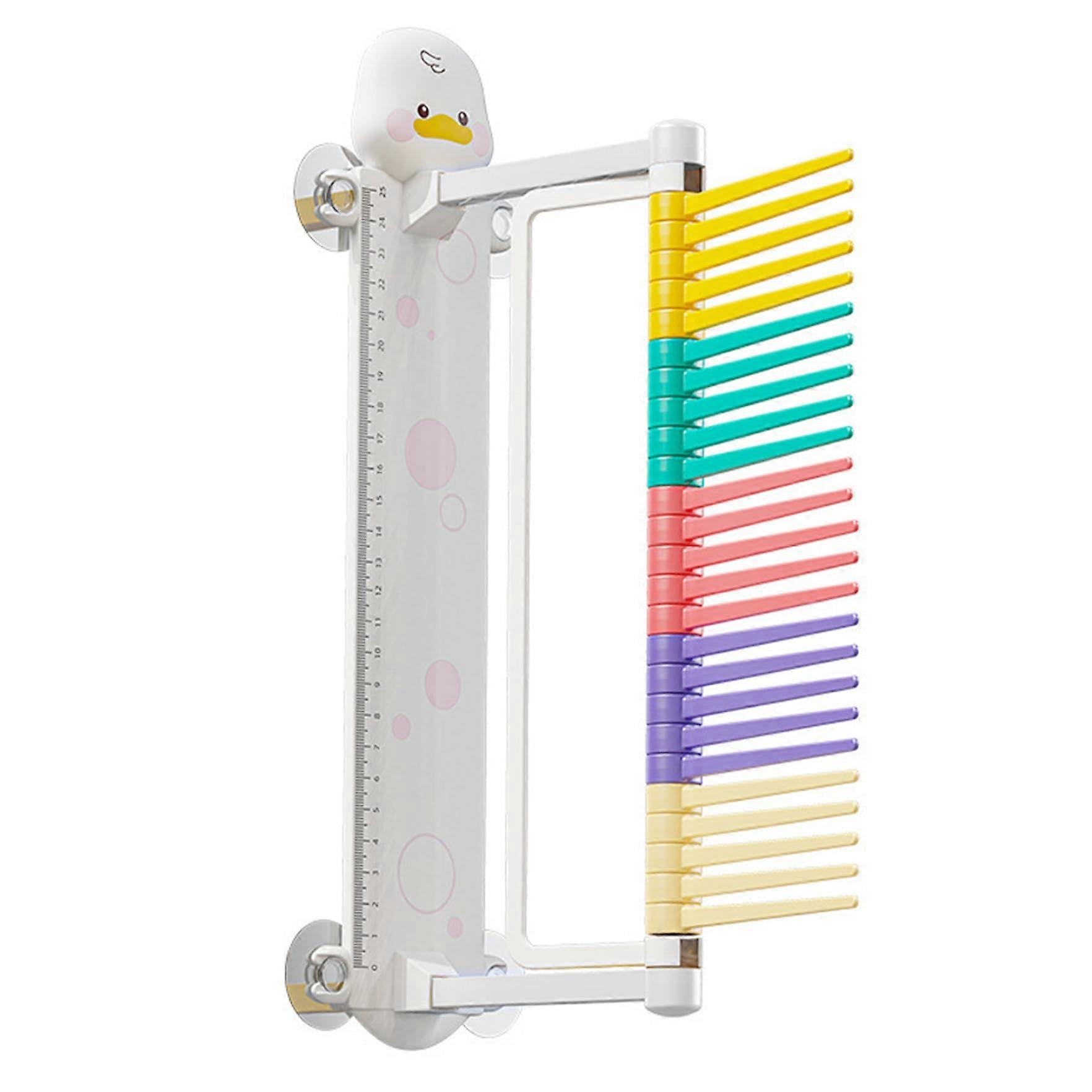 Vertical Jump Tester for Children - Cartoon Duck Wall Mounted Trainer, Adjustable Measurement Instrument for Nurseries