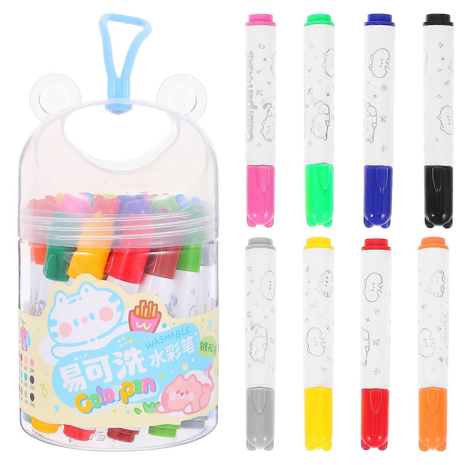 Washable Marker Set Bulk For Kids School Supplies Smooth Writing Assorted Color 24Set