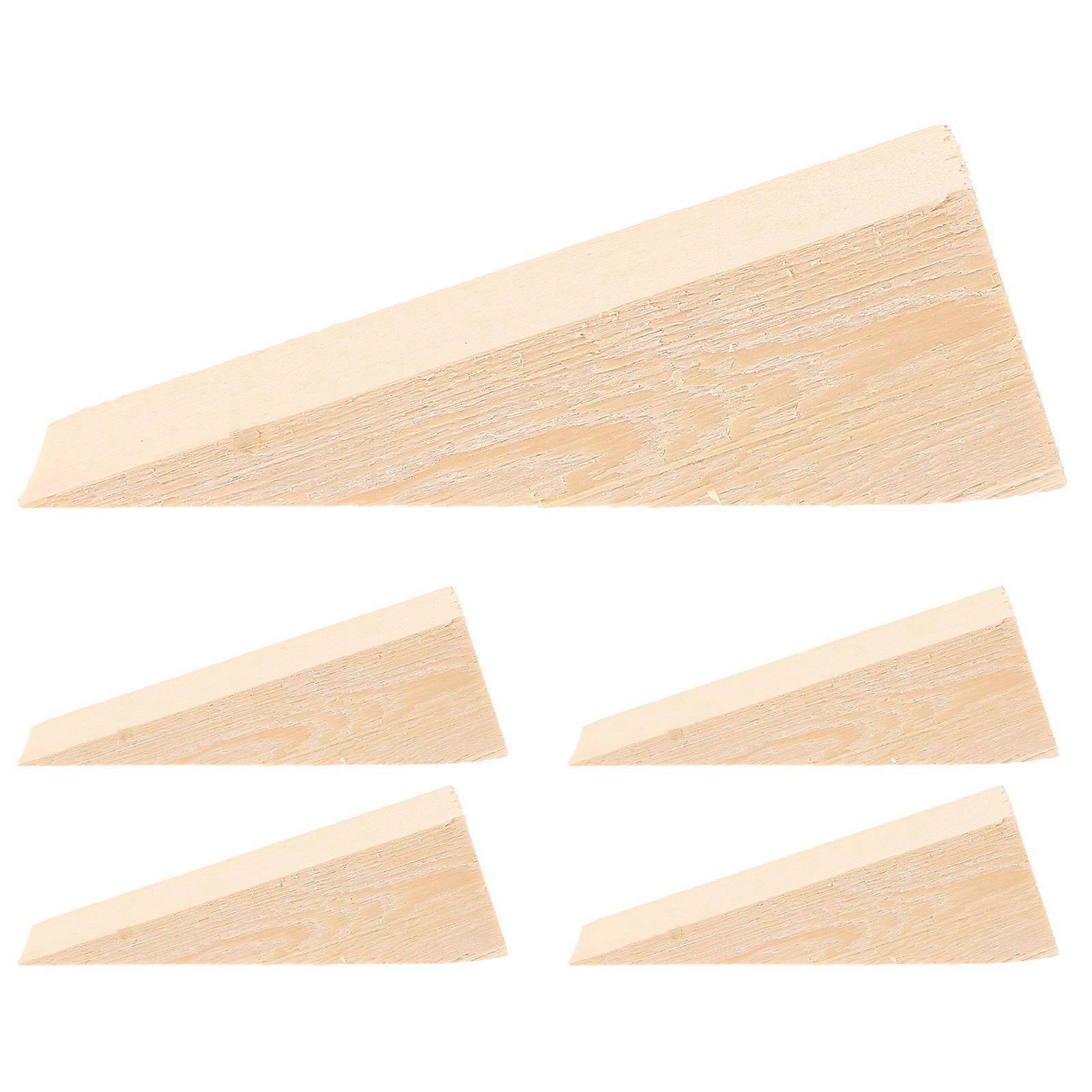 Wood Furniture Levelers for Home Light Brown Sturdy Wood Material Prevent Wobbling Versatile Design