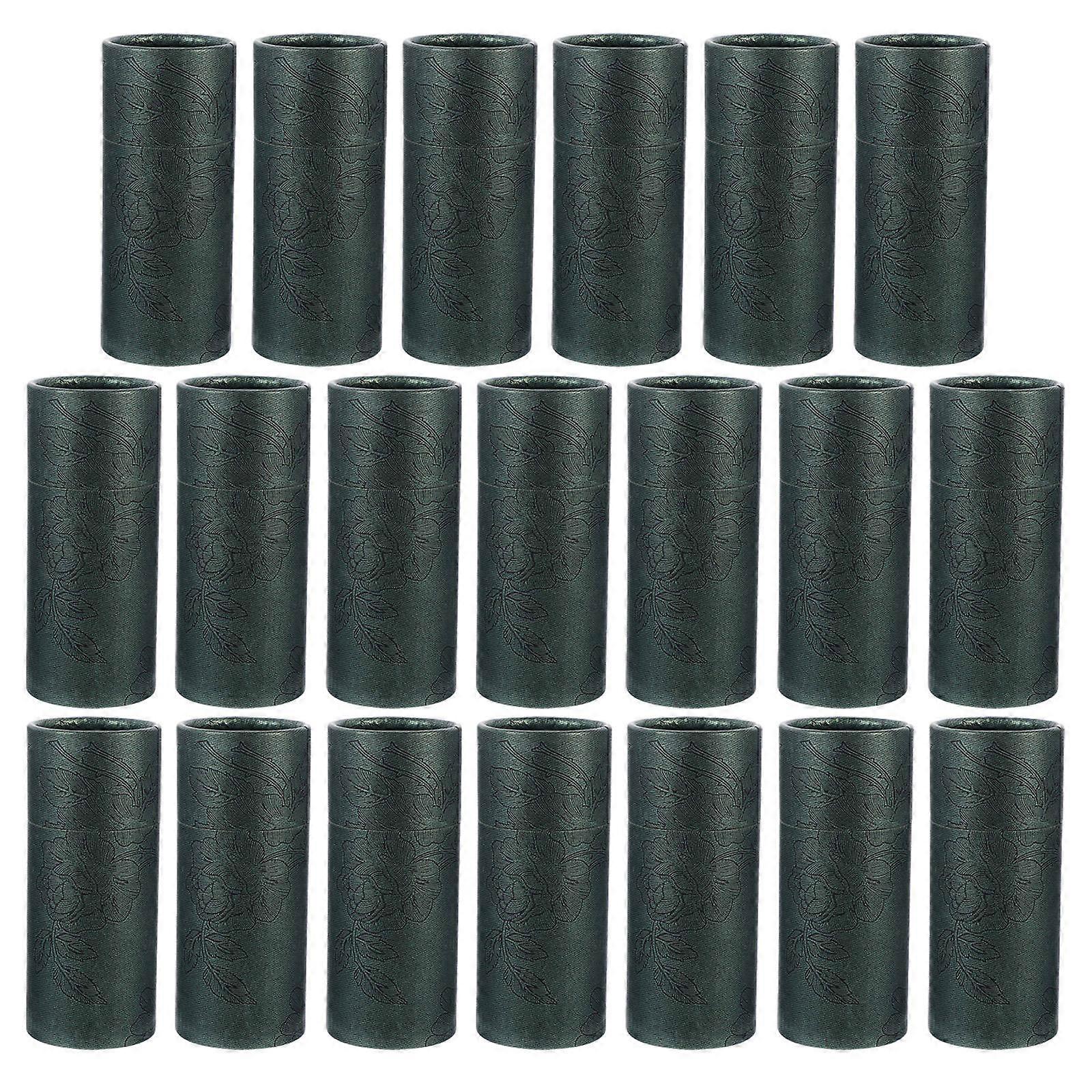 Cylinder Packing Boxes Portable Simple Design Green 10.70X4.30X4.30CM 20Pack