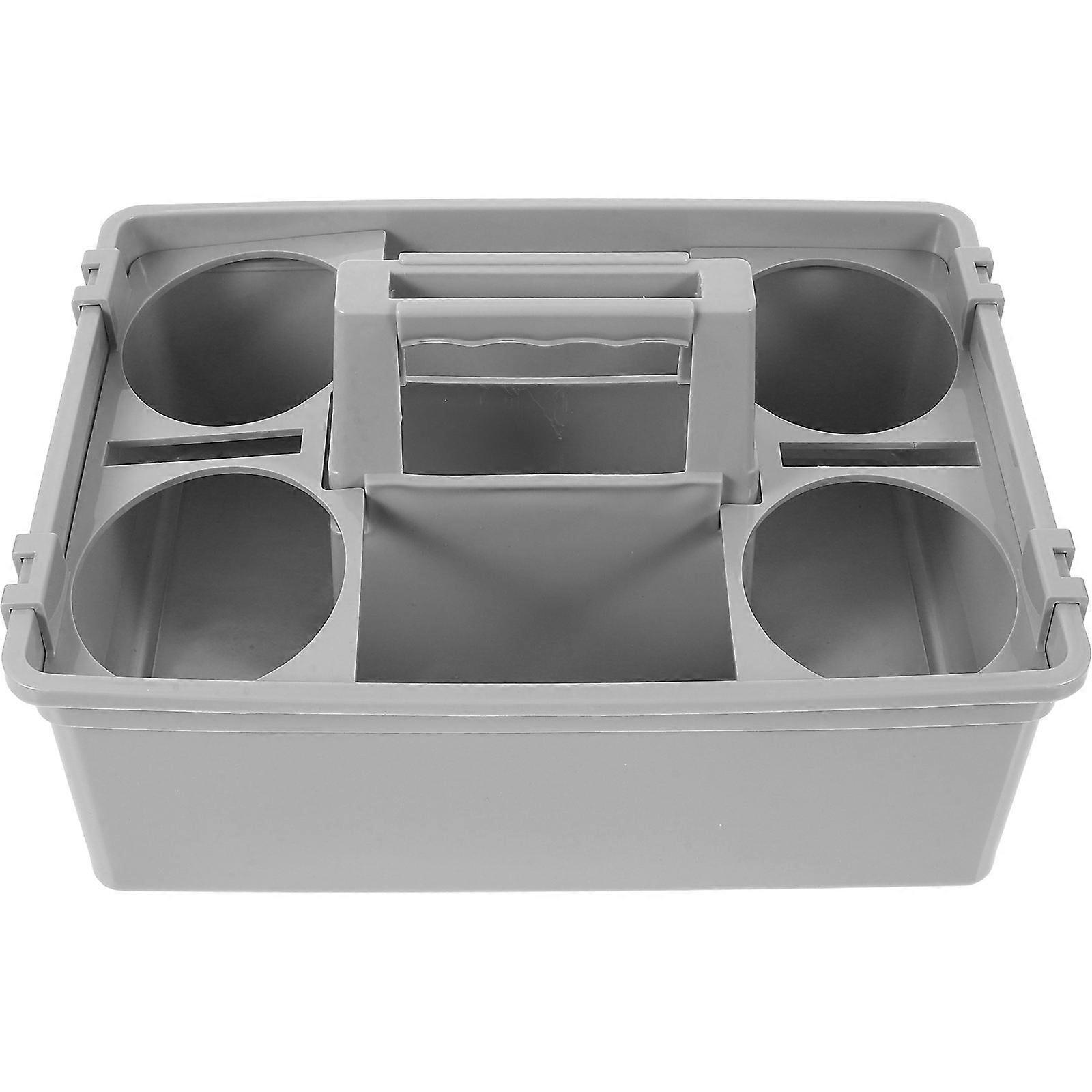 Cleaning Supplies Organizer Storage Basket Multipurpose Storage Rectangular Simple Design Hotel Room Cleaning 31.00X24.00X17.50CM 1Set