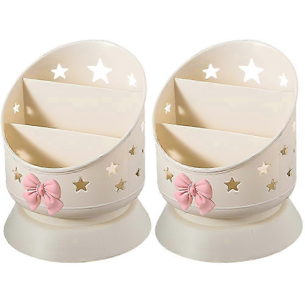 Multi-Grid Meikkisivellin & Kynän Järjestäjä - Beige 14x11x11cm