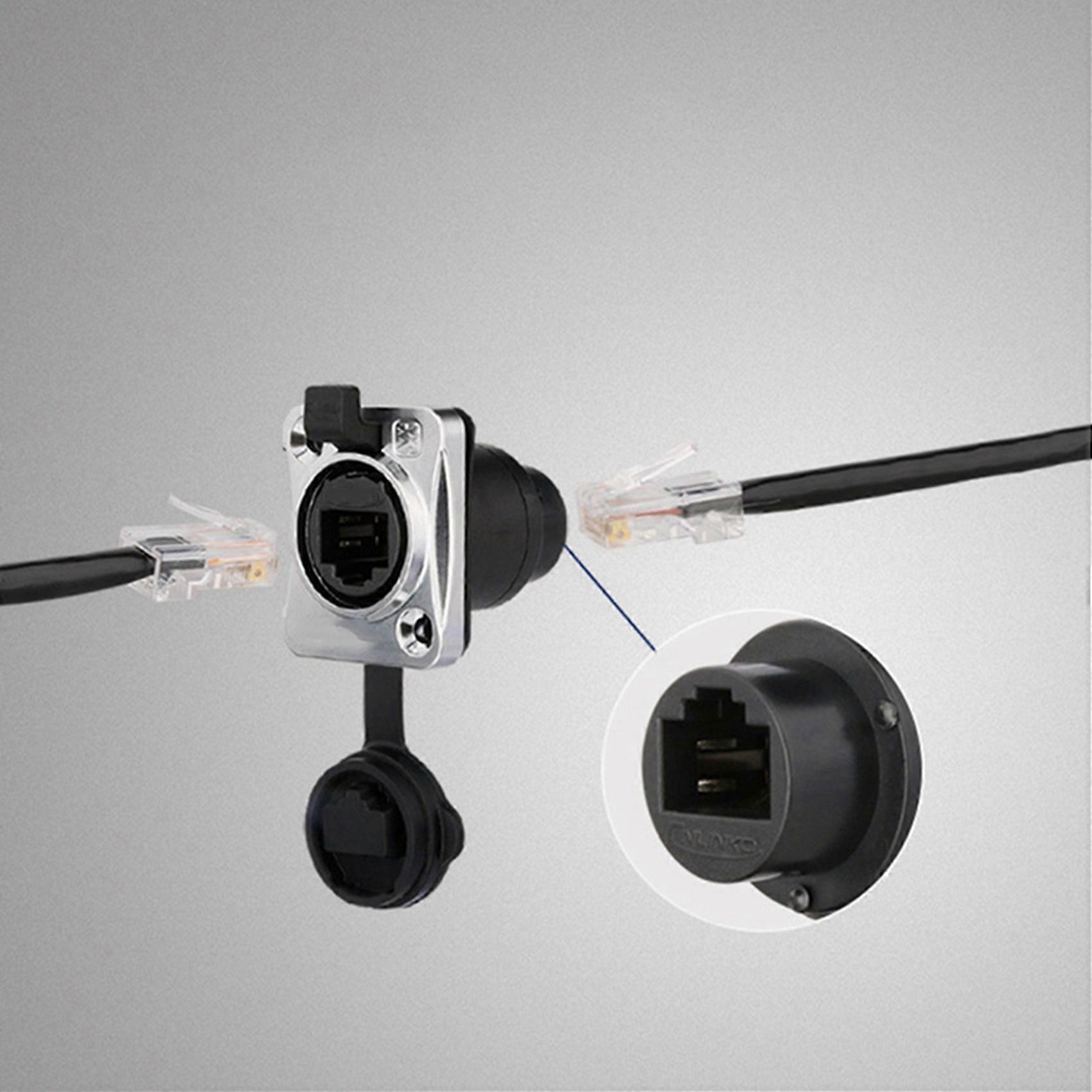 4X IP67 Network RJ45 Waterproof Connectors / Ethernet RJ45 Waterproof Plug + Waterproof Socket for O