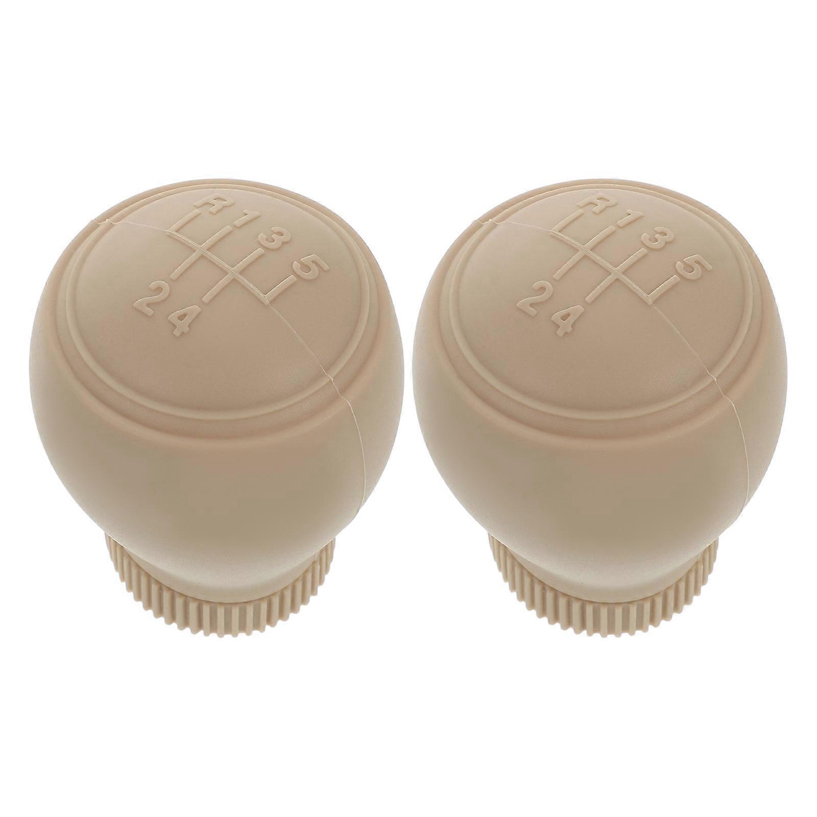 Replacement Gear Knob Car Gear Shift Knob Cover Anti Slip and Wear Resistant for Driving Protection 2Set