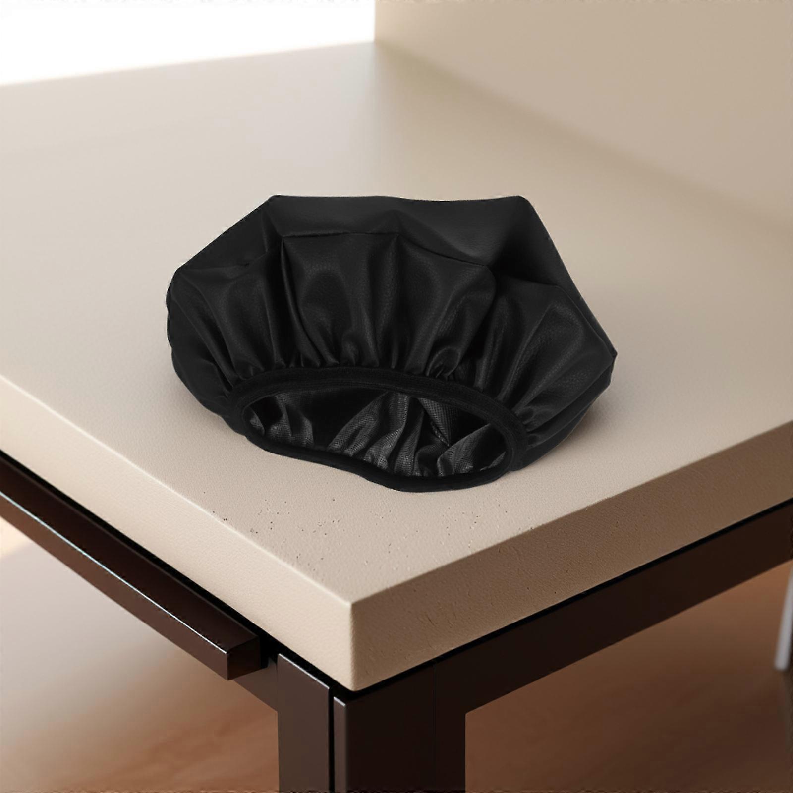 Black Round Stool Cover with Elastic Seat Cushion for Office Chairs, Bar Stools Non Slip, Easy Installation, Universal Fit for Versatile Use