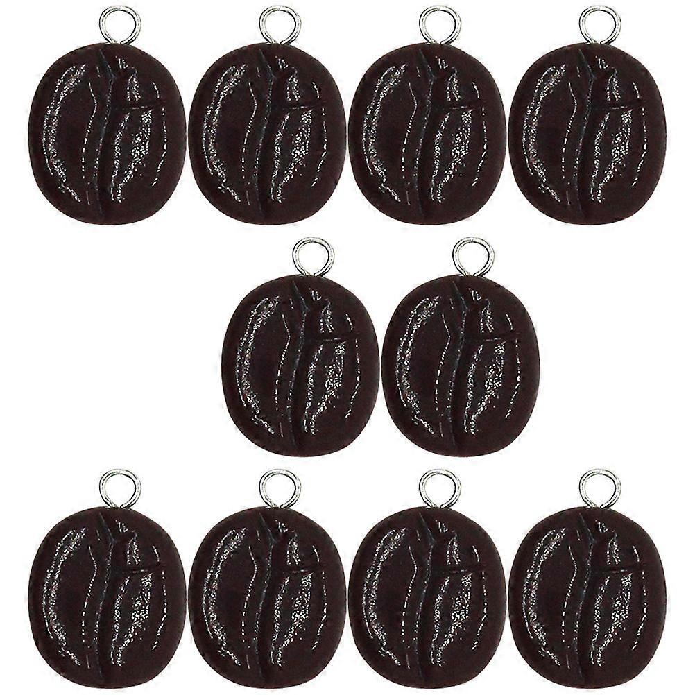 Here's a polished and professional product description based on your input:

 

**10pcs Coffee Bean Shaped Charms for DIY Jewelry Making – Resin