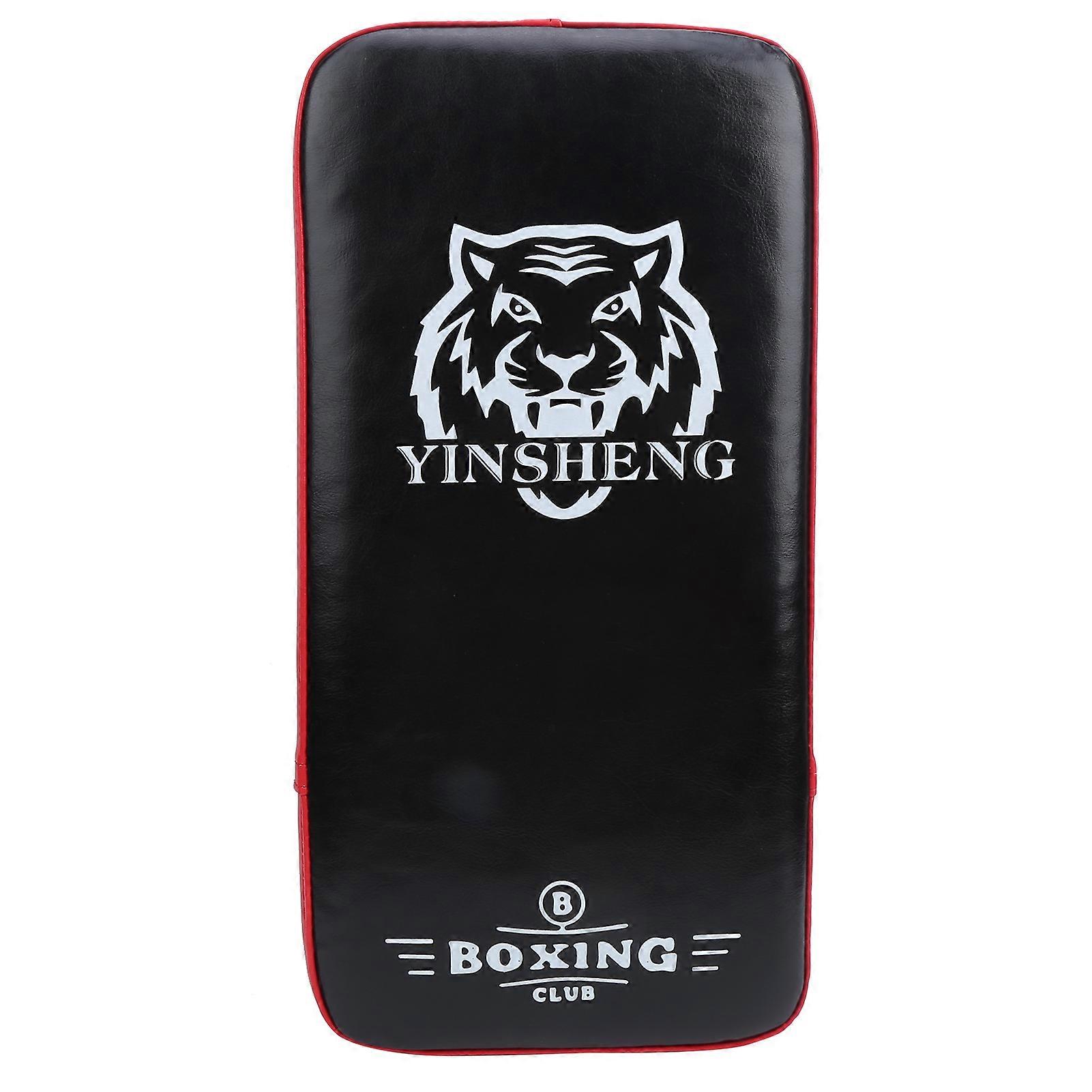 Coussin de frappe antichoc pour boxe, entraînement, combat (noir et rouge)