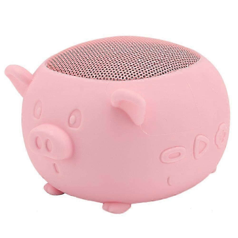 2025 Latest Model Lovely Pig Mini Wireless Bluetooth 5.0 Speaker Built in Mic for Home Tra