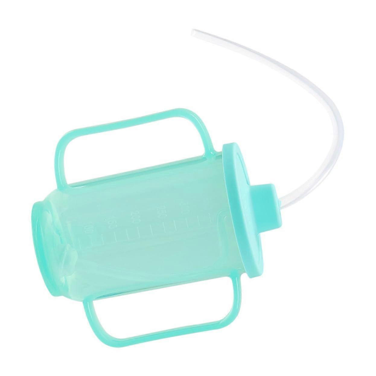 Adult Sippy Cup for Disabled Patients, LeakProof Drinking Cup for Elderly, for Fluid Intake in Bed and Use