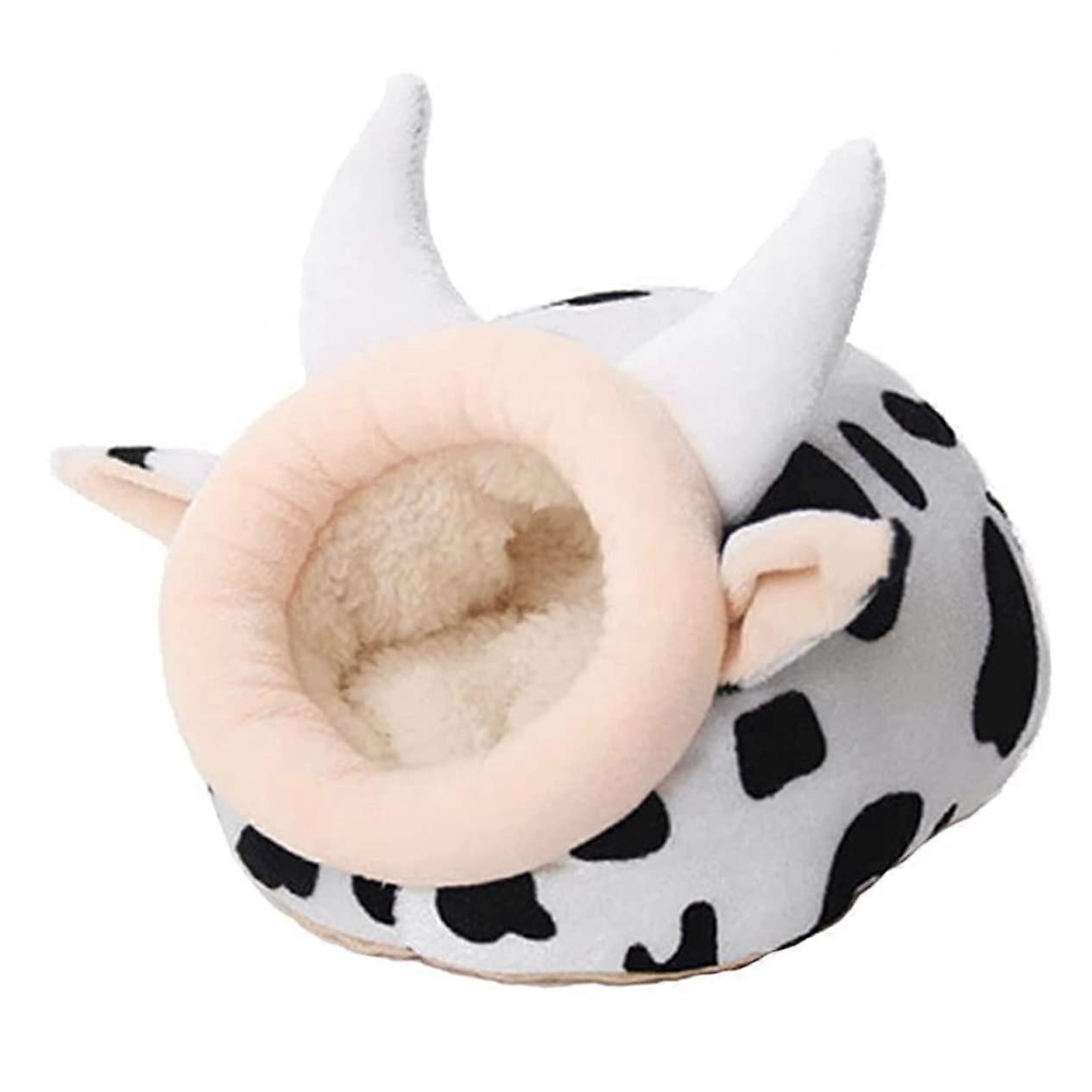 Hamster Hideout Hut Bed for Guinea Pigs and Rabbits, Plush Cotton Nest for Rodents, Soft Hay Bedding for Small Animals