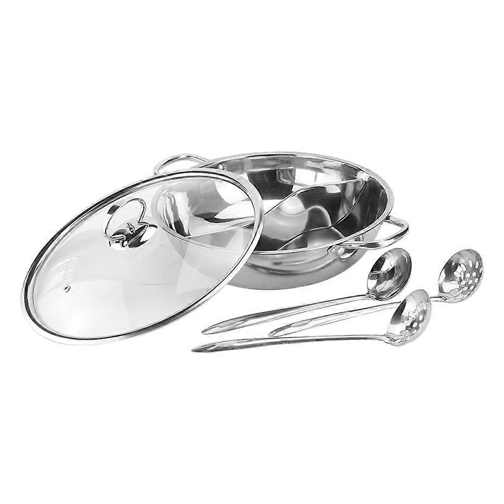The **Double Flavor Stainless Steel Hot Pot Set** is a versatile and practical cooking solution for home cooking enthusiasts who enjoy preparing a