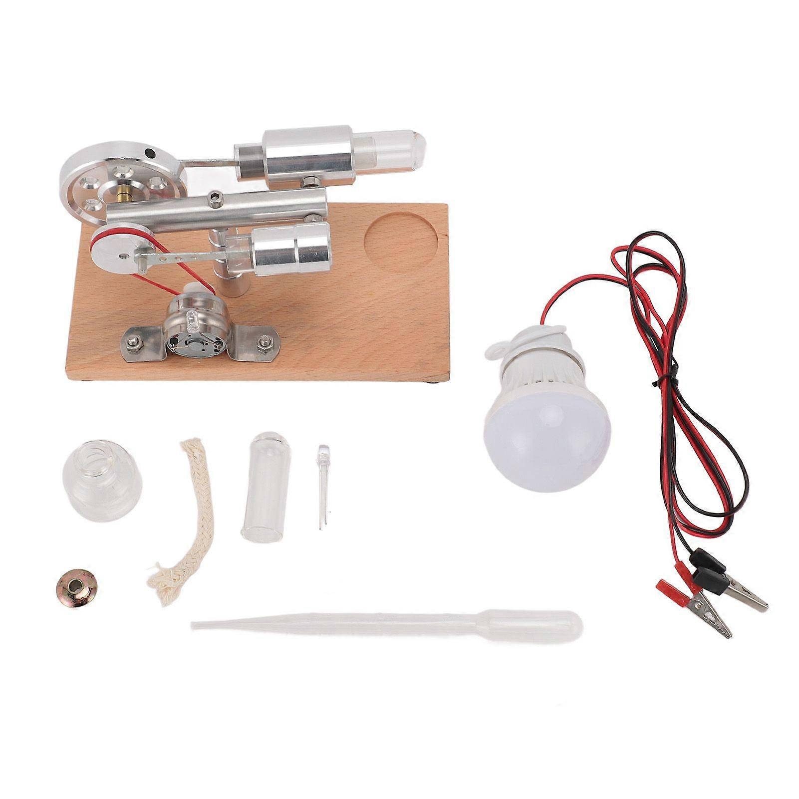 2025 Latest Model  Hot Air Stirling Engine Motor Model DIY Educational