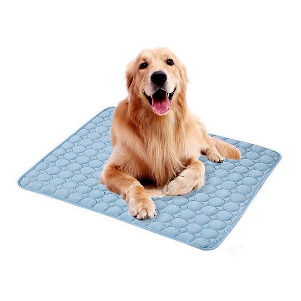 Pet Cool Pad Cooling Pet Bed Blue Color 50 x 40 cm Size Rectangular 1Pack