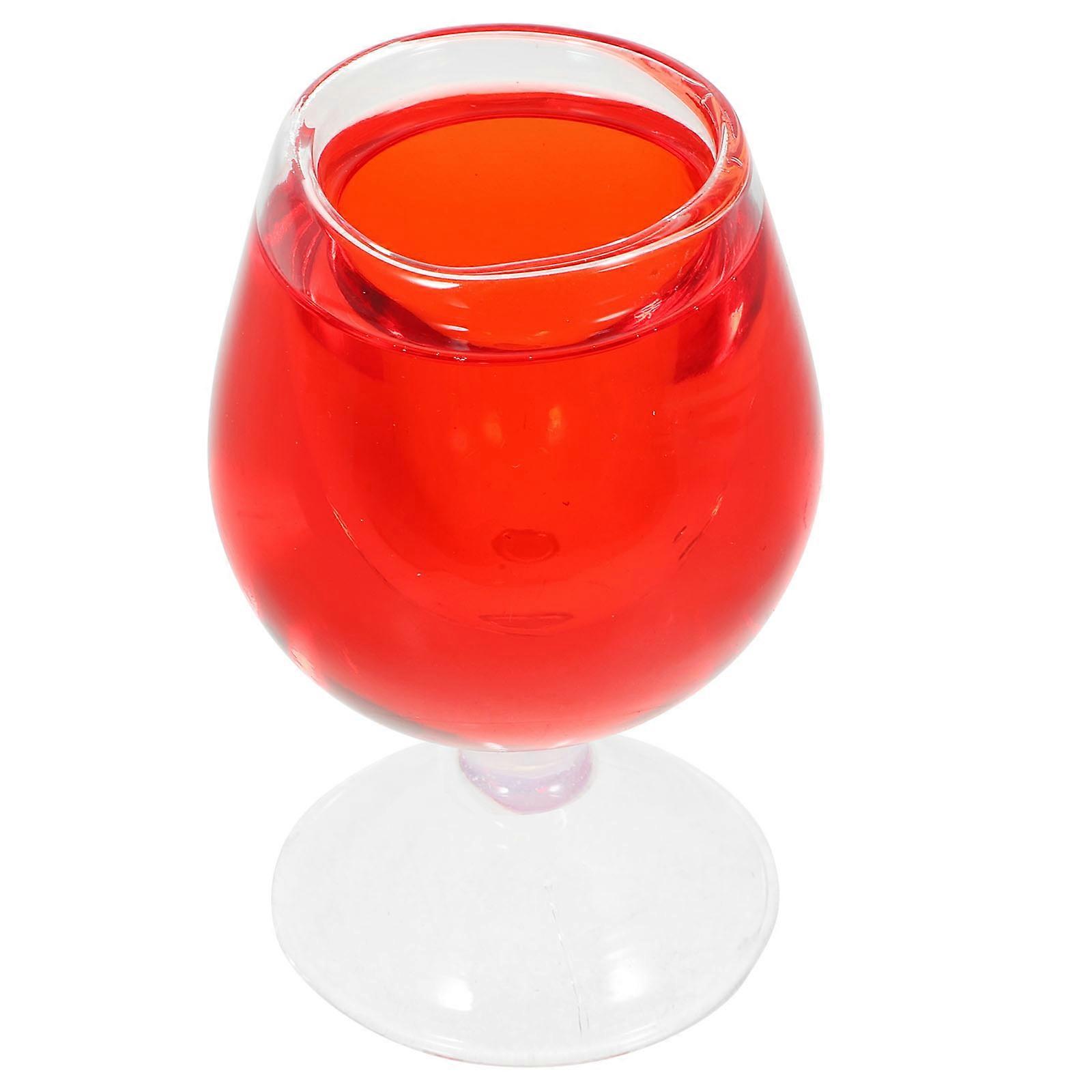 Funny Prank Props April Fools' Day Trick Wine Glass for Party Green 1Pc