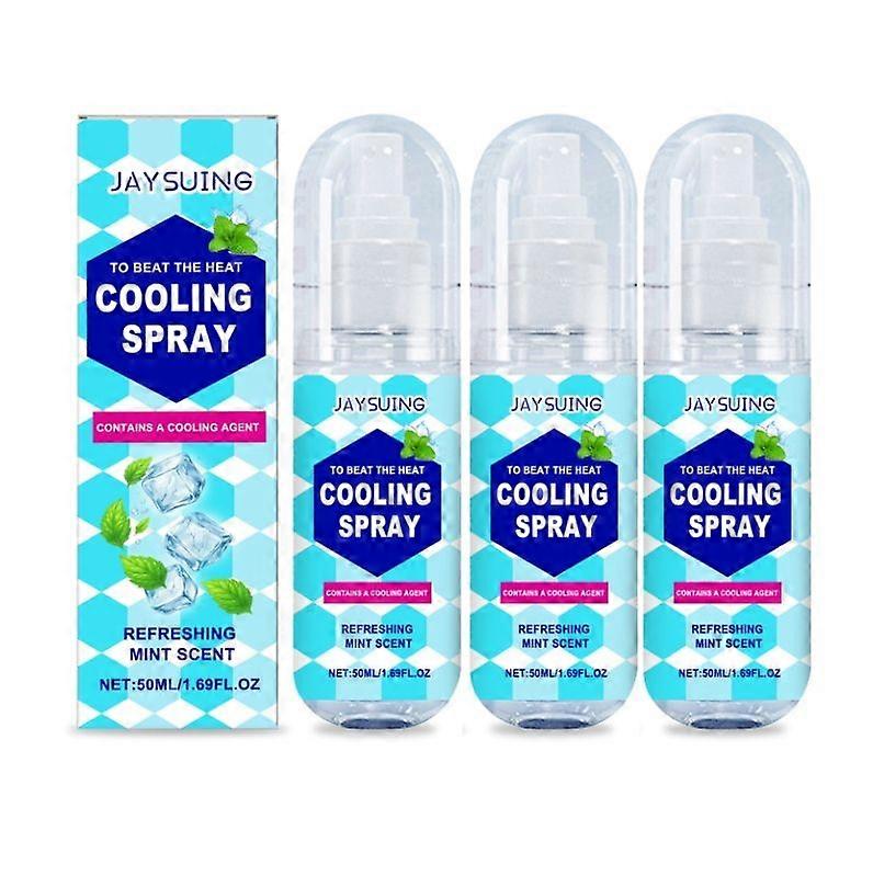 1/2/3 قطعة Jaysuing رذاذ تبريد الصيف المحمول في الهواء الطلق رذاذ تبريد الجسم بارد مهدئ غير لزج