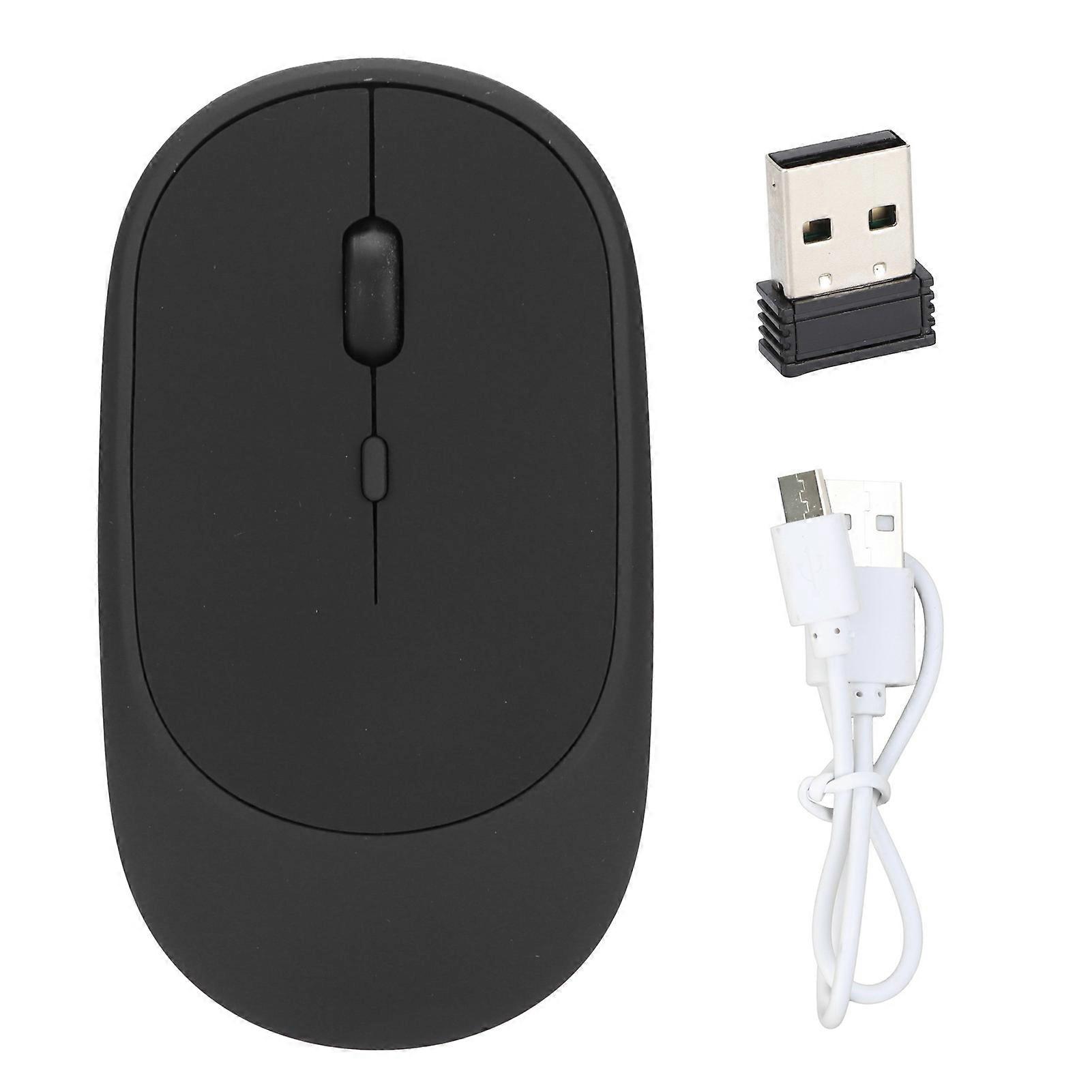 Wireless Mouse Rechargeable Ergonomic 4Button UltraThin Portable Office Computer Accessories