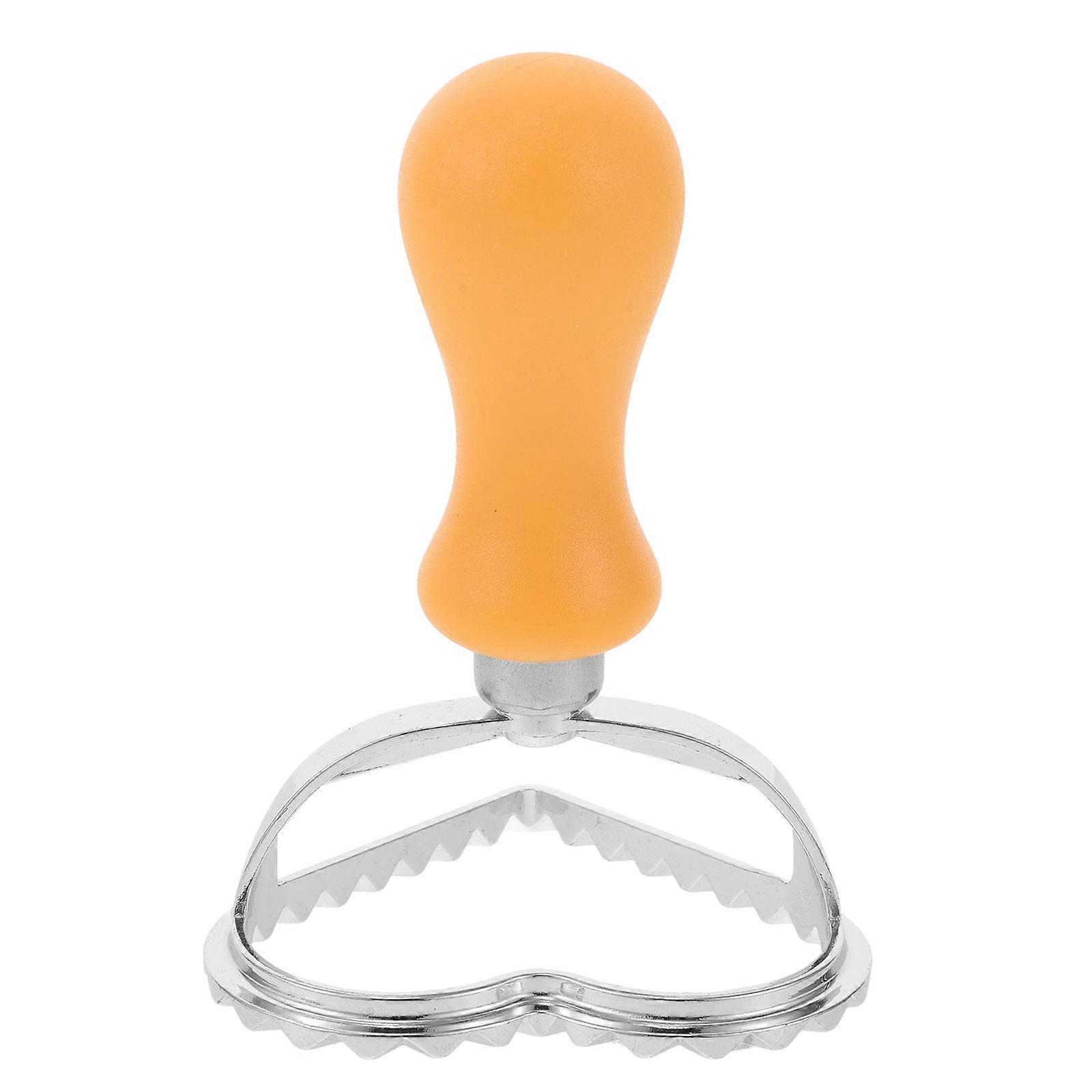 Dumpling Maker Ravioli Stamp Maker Versatile Edge Design For Home Baking 10.00X7.30X7.00CM Zinc Alloy 1Set