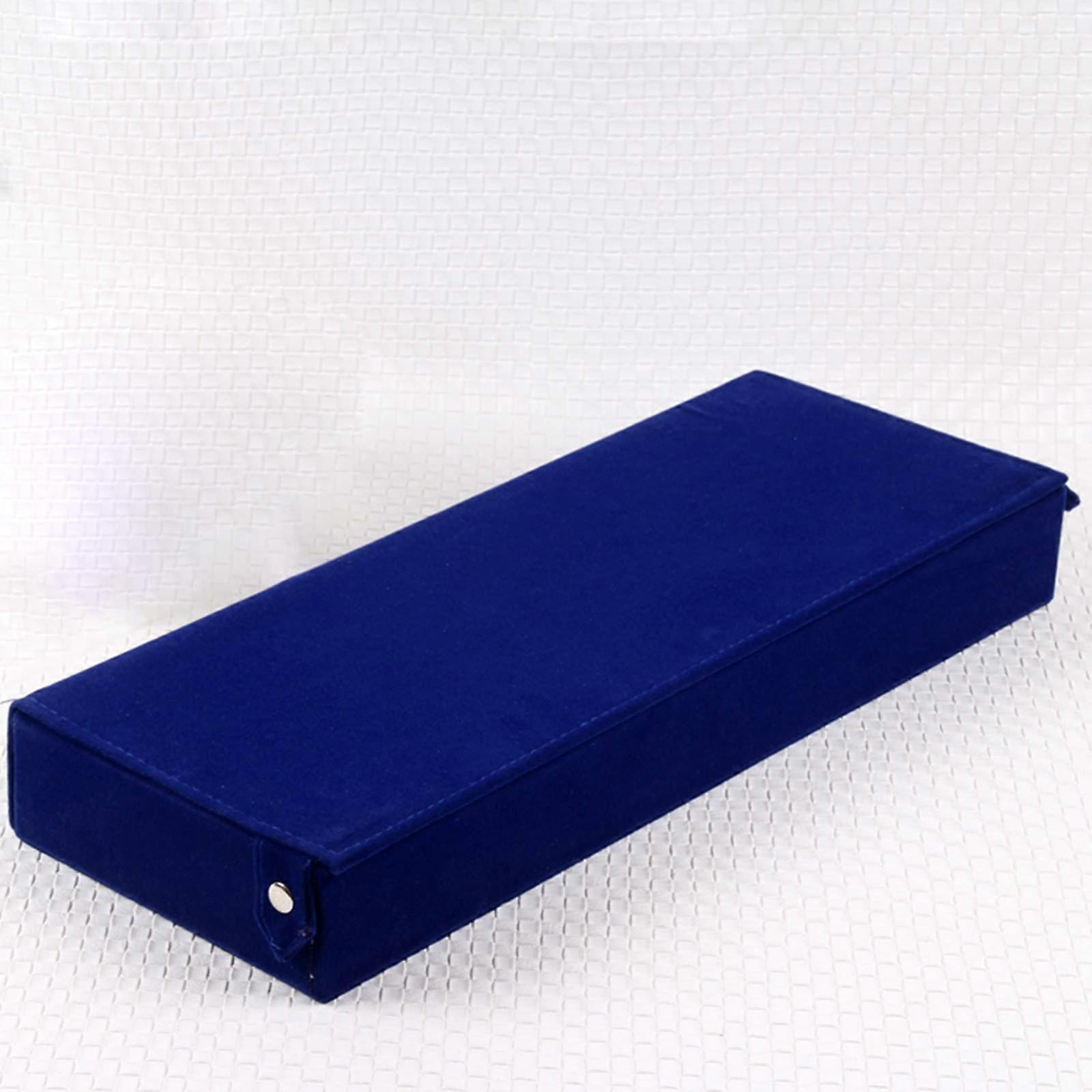 Glasses Case, Sunglasses Storage Box, Large Capacity, Holds 8 Pairs, Blue