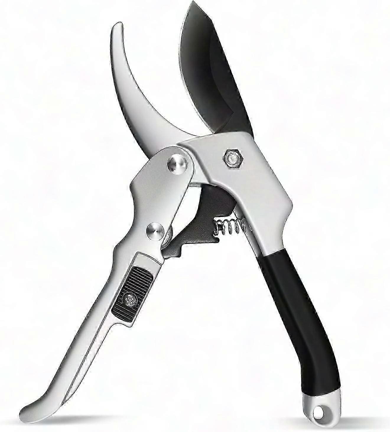 Non-Slip Secateurs with Safety Lock, Aluminum Handle & Steel Blade for Effortless Cutting of Branches Up to 22mm