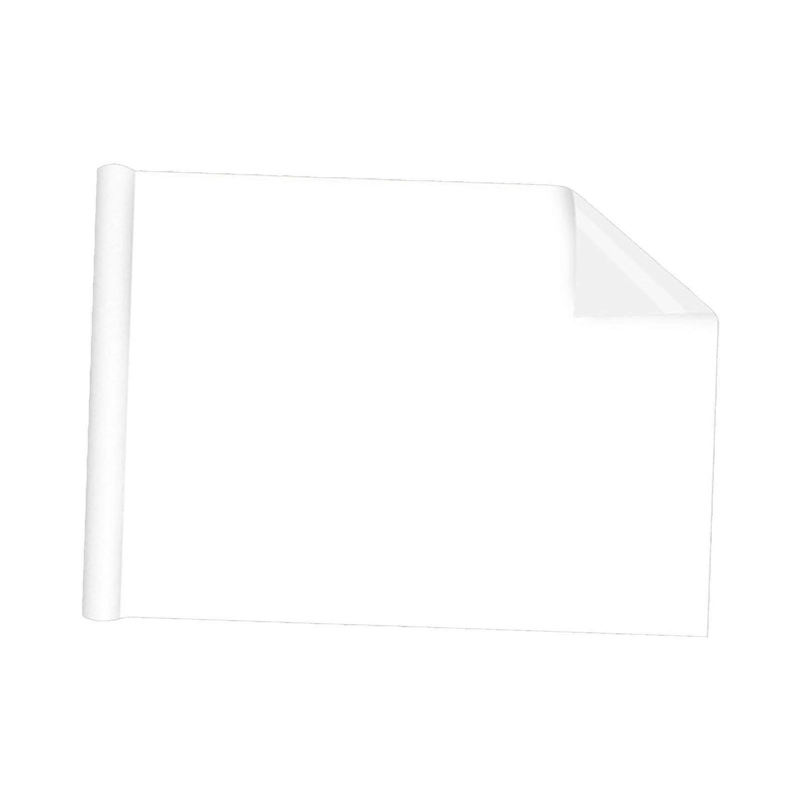 Dry Wipe Whiteboard Sticker Sheet, Poster Boards, Dry Wipe Board for the Classroom, 45 cm x 2 m, White