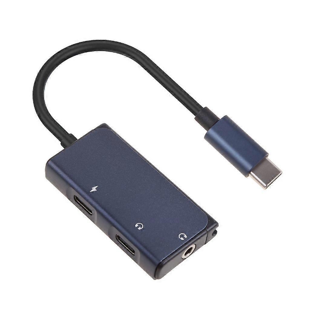 3 In 1 Usb C To 3.5mm Aux audio Adapter PD 60W Fast Charging for Headphone PC