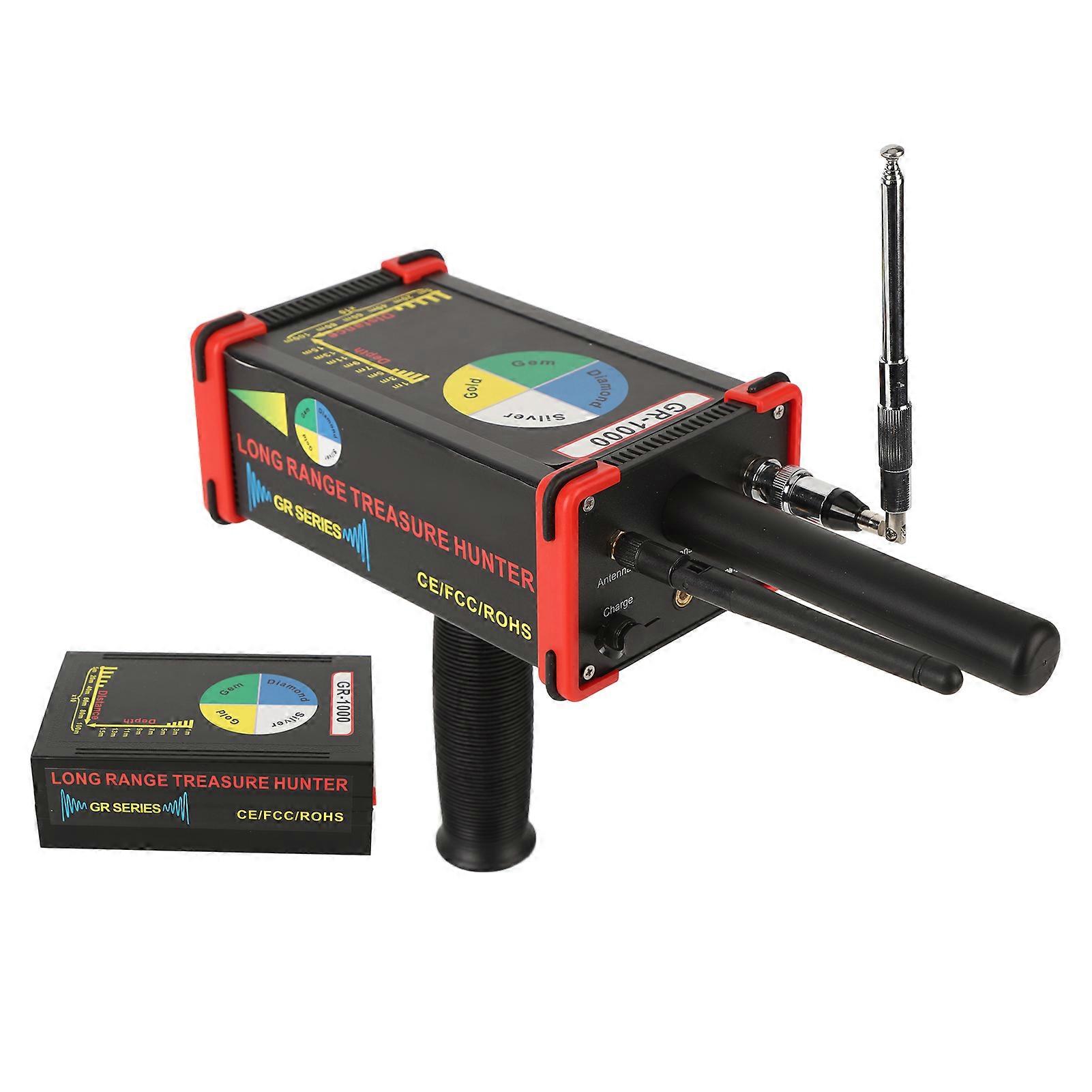 Détecteur d’or métallique longue portée portable 433MHz Maximum Treasure Jadestone Finder Scanner