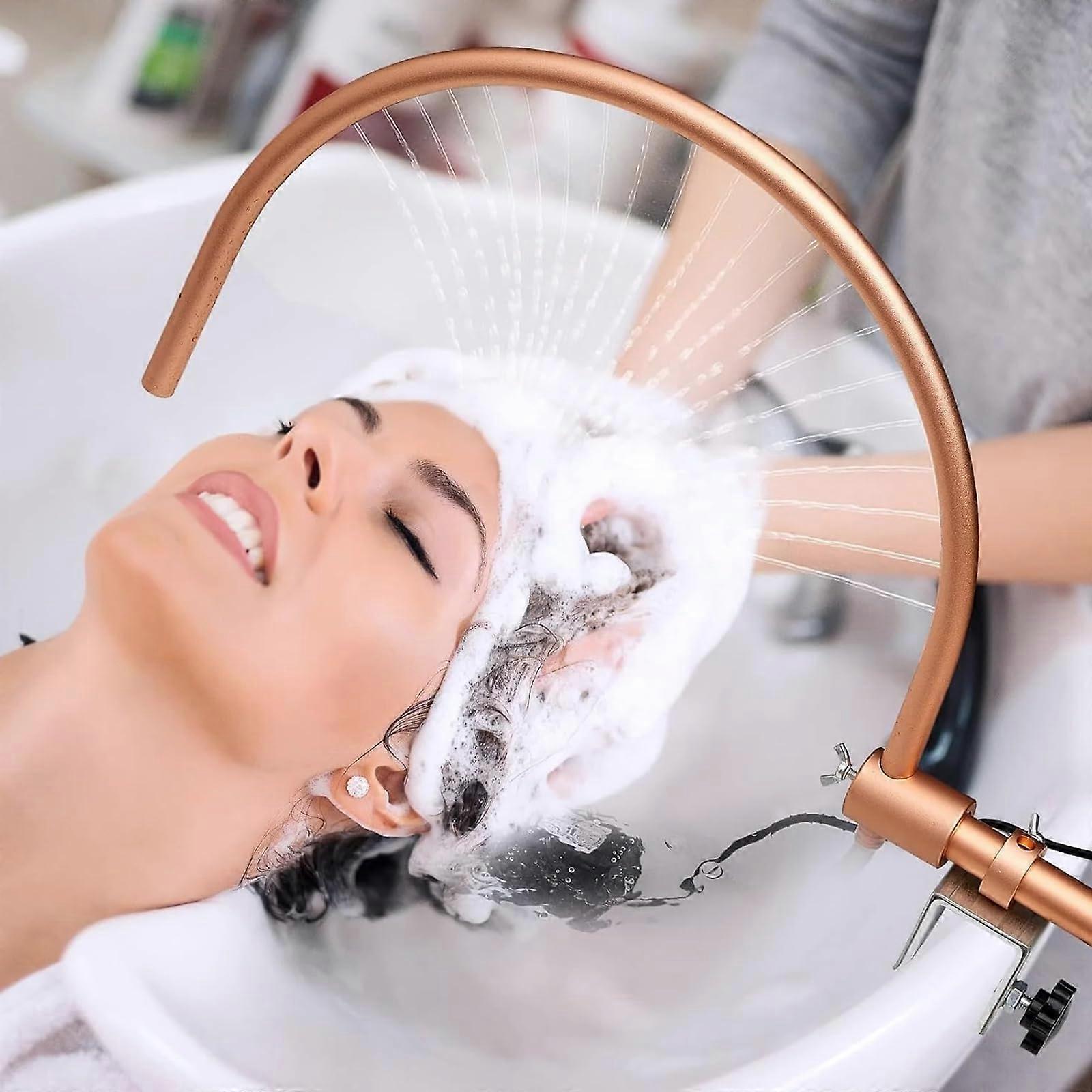 Frame for head spa equipment, 180° bend design, water pump, metal attachment, accessories for shampoo bed