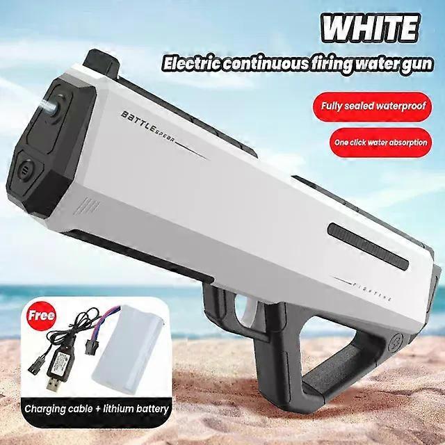 New Electric Water Gun Play Sprinkers Toy Fully Automatic Water Absorbing Powerful Spray Water Blaster Summer Outdoor Toys Children's gift