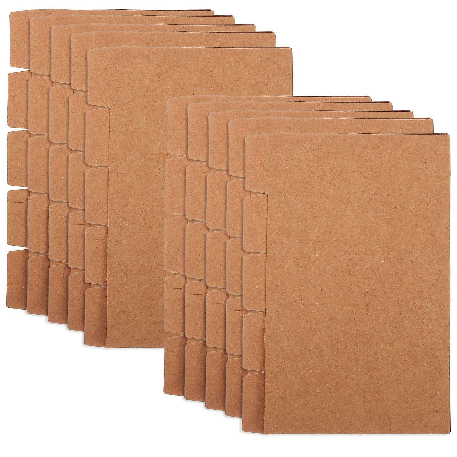 20 Sets of Paper Tab Dividers Professional Index Dividers Portable Binder Tabs Office Supply