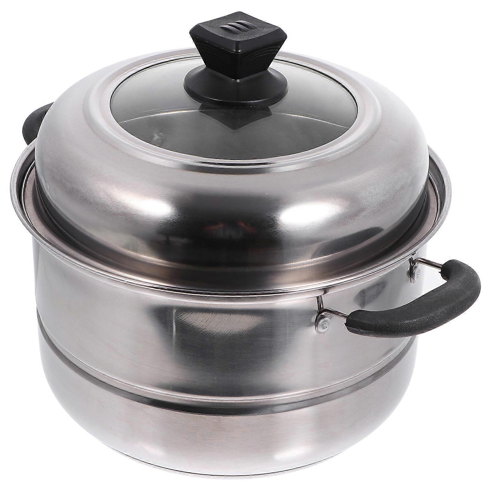 Steamer Cookware Cooking Steamer Pots Home Cooking Assorted Color Synchronous Cooking High Arch Design 1Pack