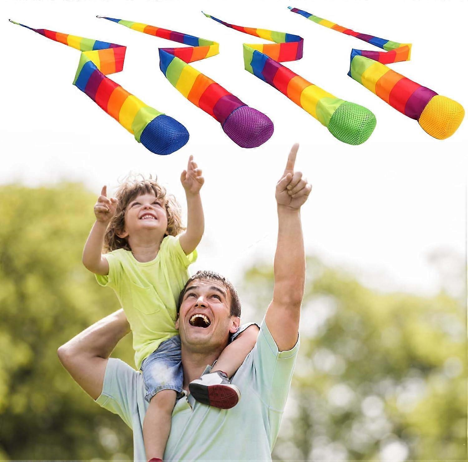 Tail Ball Toy for Toddlers, Rainbow Comet Soft Meteor Balls for Indoor Outdoor Play, 8 Pieces, Safe Catch Tail Balls K5042601