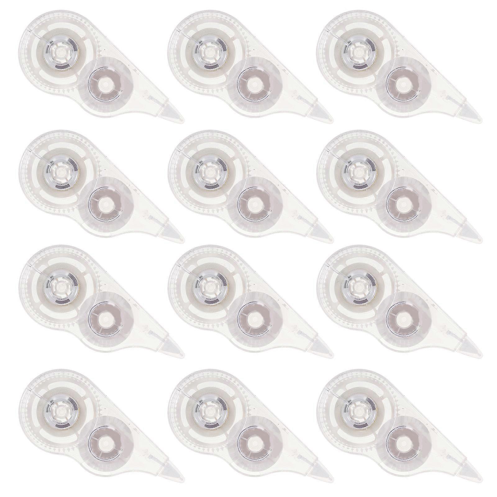White Correction Tape for Students Made of Plastic Safe Easy to Carry and Store 12 Pieces