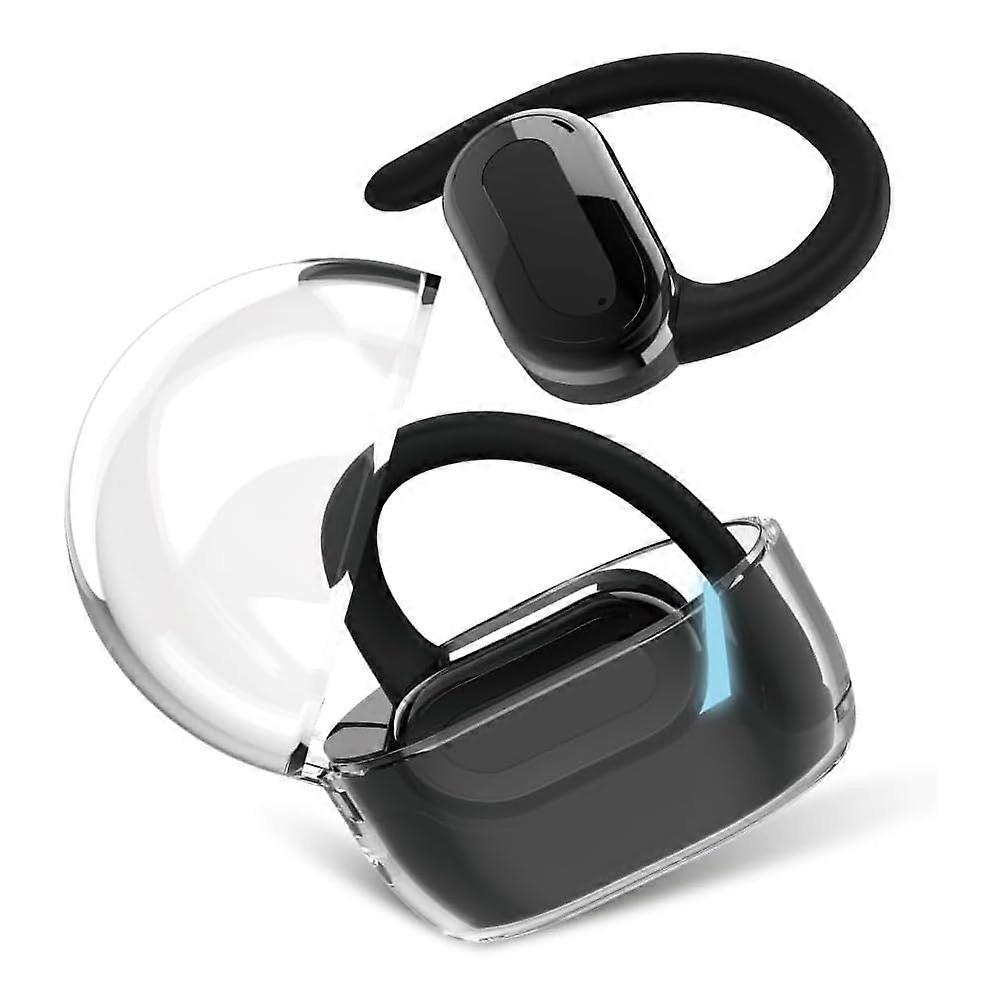 Open Ear Bluetooth Sports Headset Wireless Bluetooth 5.3 IPX5 Waterproof for Running Fitness and Gaming Black
