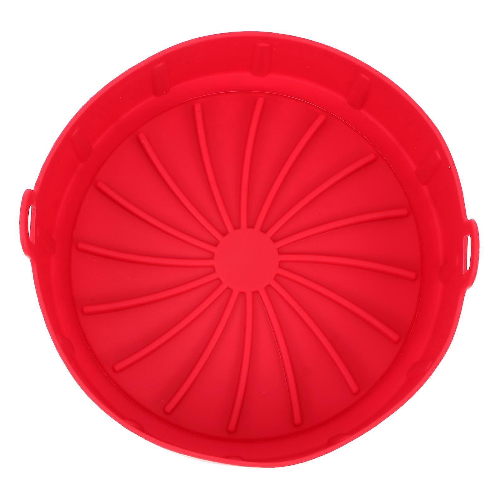 Here's a refined and professional product description for the **1pc Red Silicone Baking Pan Handheld Bakeware for Air Fryer**:
### **1pc Red