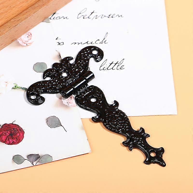 Retro Alloy Flower Shaped Vertical Hinge Home Decoration Hardware Hinge Lotus Leaf Buckle Printed Hinge