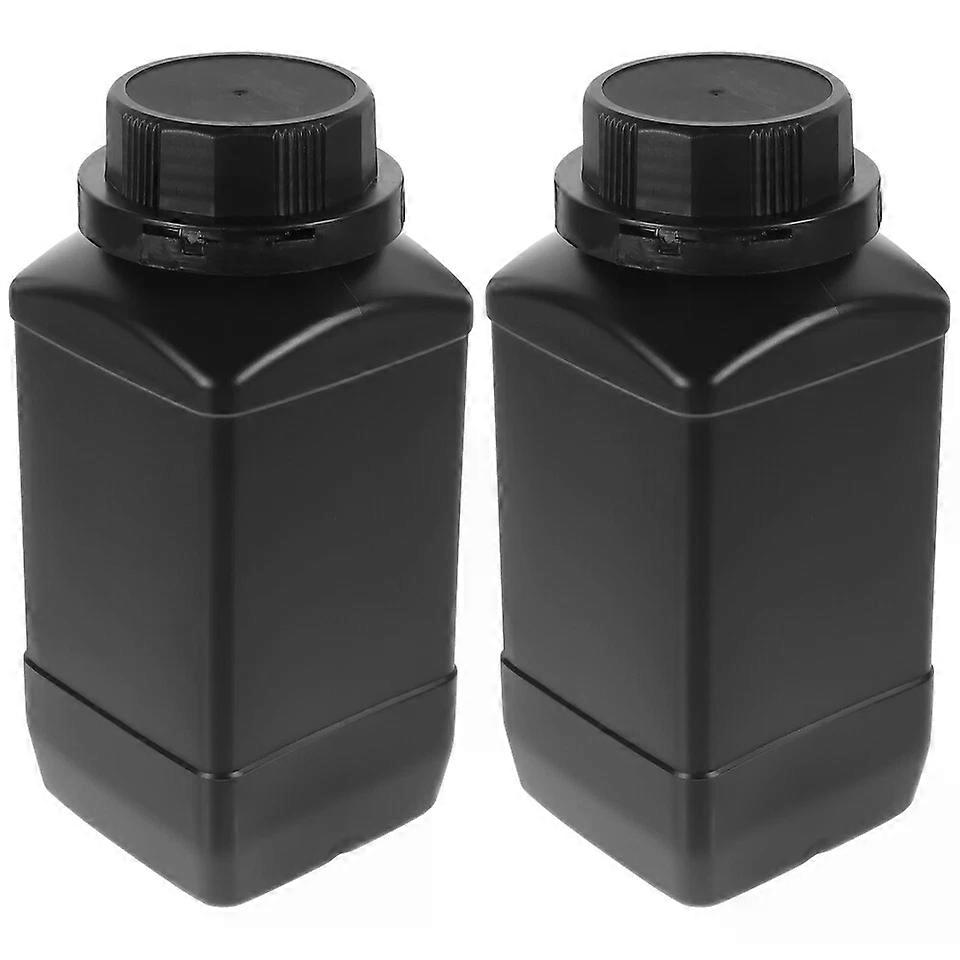 Sealing Jar Reagent Bottle Container, 2 Pcs Wide Mouth Empty Lab Bottles