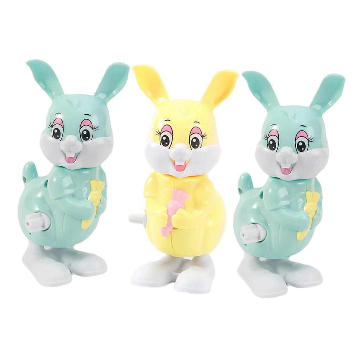 Wind Up Toy Rabbit Set - 3 Colorful Fun Toys for Boys, Creative Play, Durable Material, Perfect for Kids