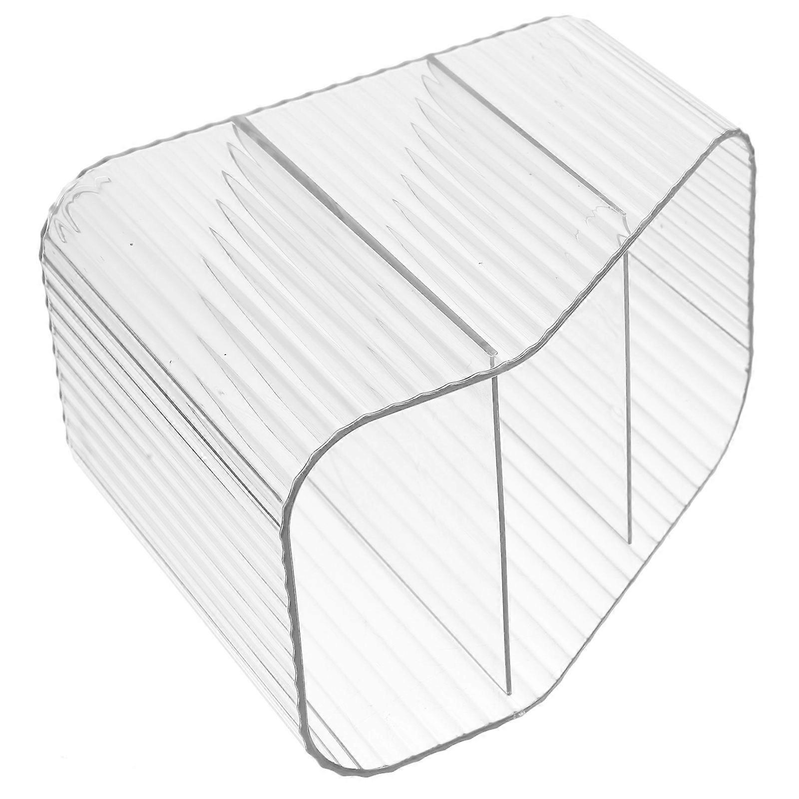 Transparent Stationery Storage Box Multi-Use Organizer For Home Use 1Pack