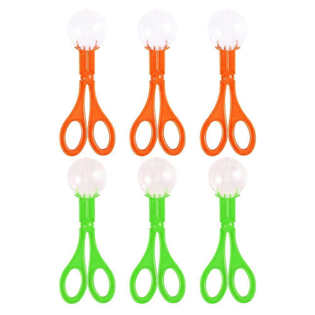 12pcs Large Outdoor Insect Scissors Catchers for Bug Catching – Orange & Green Educational Tool for Kids’ Nature Exploration and Learning