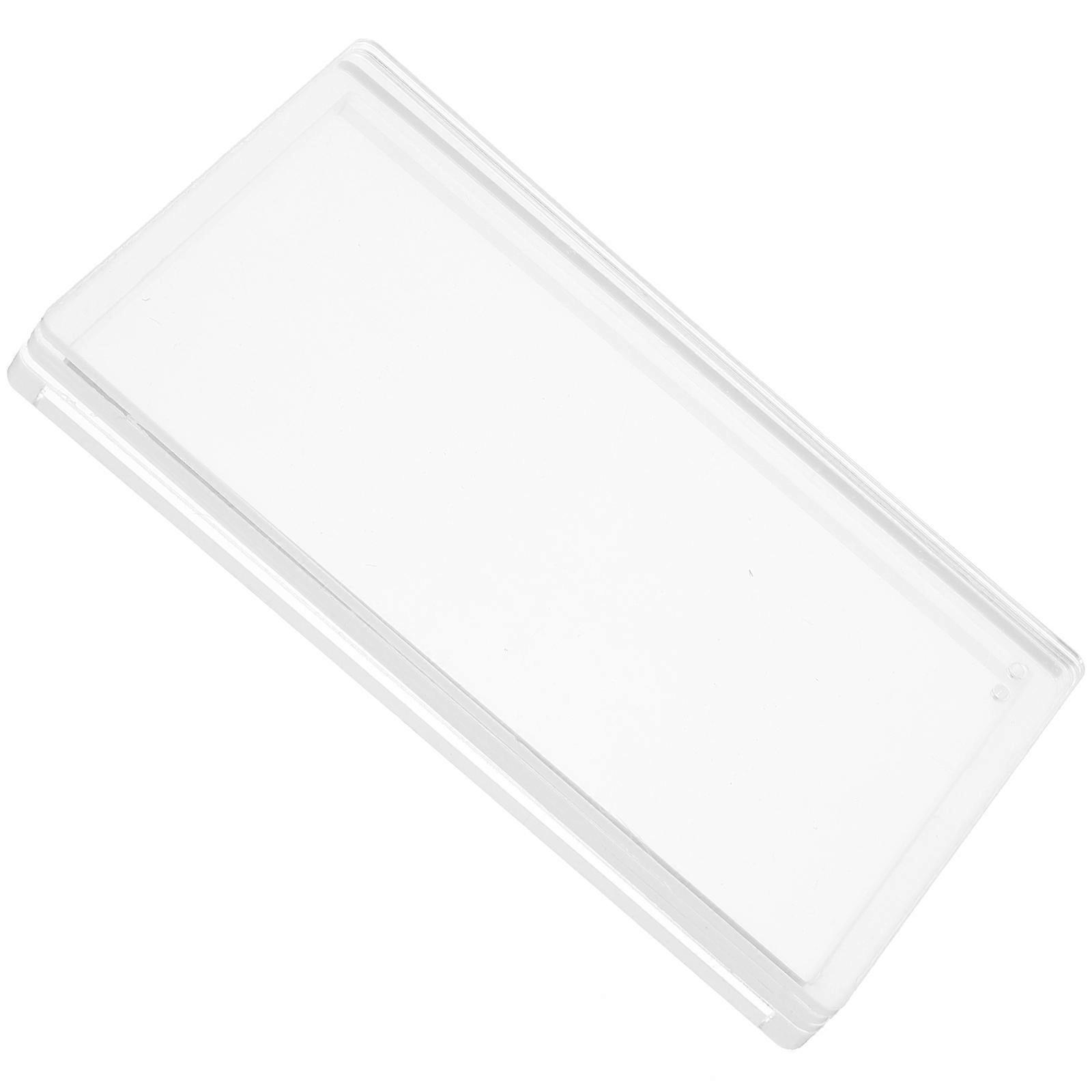 4pcs Acrylic Quicksand DIY Desktop Decor Materials – Transparent High Gloss Backboards for Home & Office Crafting & Display Ornaments